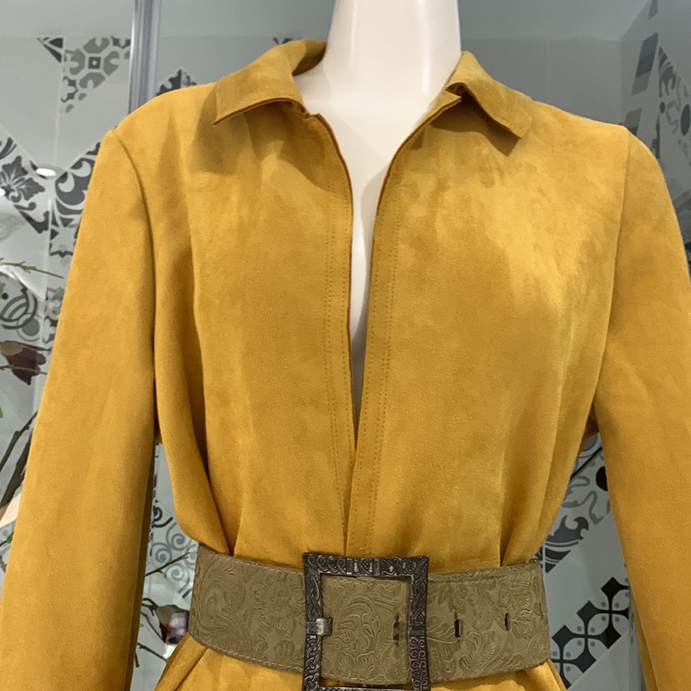 NWT 🌺 Gorgeous Faux Suede Philosophy Republic Long Coat